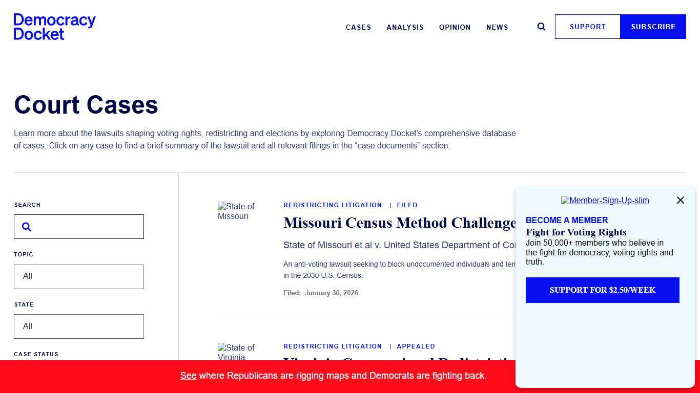 Court Cases - Democracy Docket